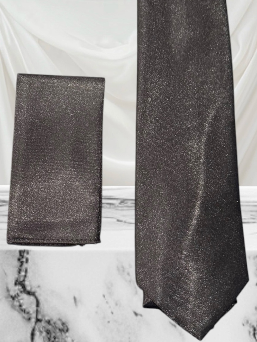 2 for $30 | Black Tie & Pocket Square Set
